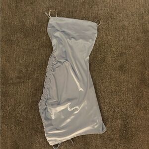 Windsor Light Blue Satin Mini Dress - only worn once!!